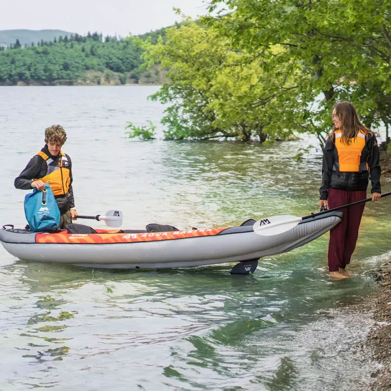 AQUA MARINA inflatable boat sport kayak MEMBA 330 390 canoe pvc dinghy raft seat drop-stitch floor laminated polyester cover