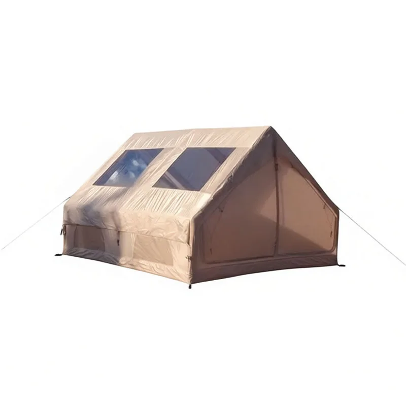 12 Flat Roof Inflatable Four-season Single-layer Tent Outdoor Sunshade Rainproof Large Skylight Camping Tent Large Space Tent