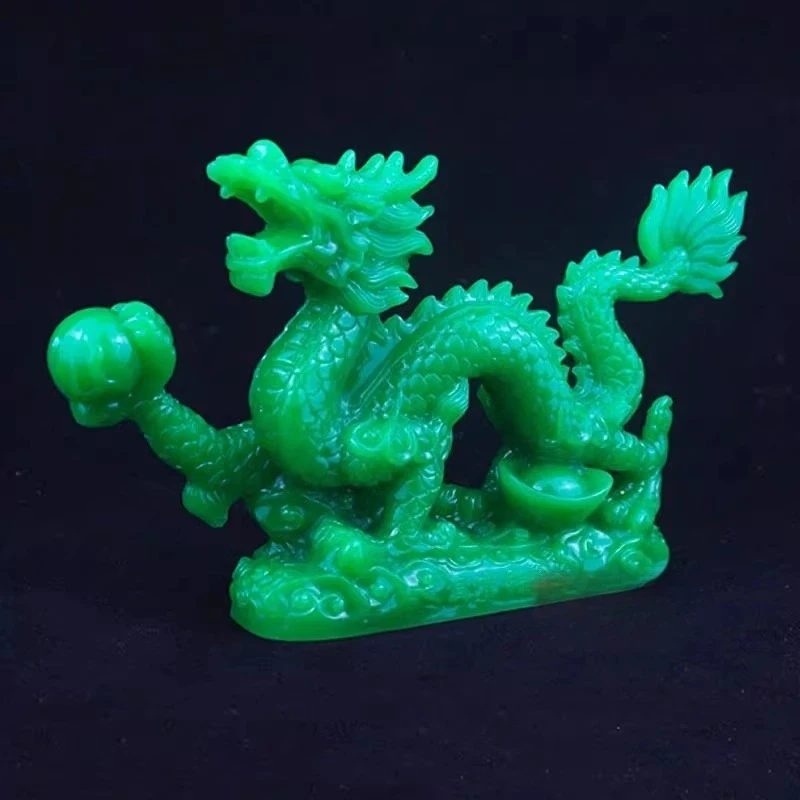 Dragon Ornament Home Qinglong Crafts Dragon Shaped Living Room Entrance Decoration Resin Five Claw Dragon Decoration