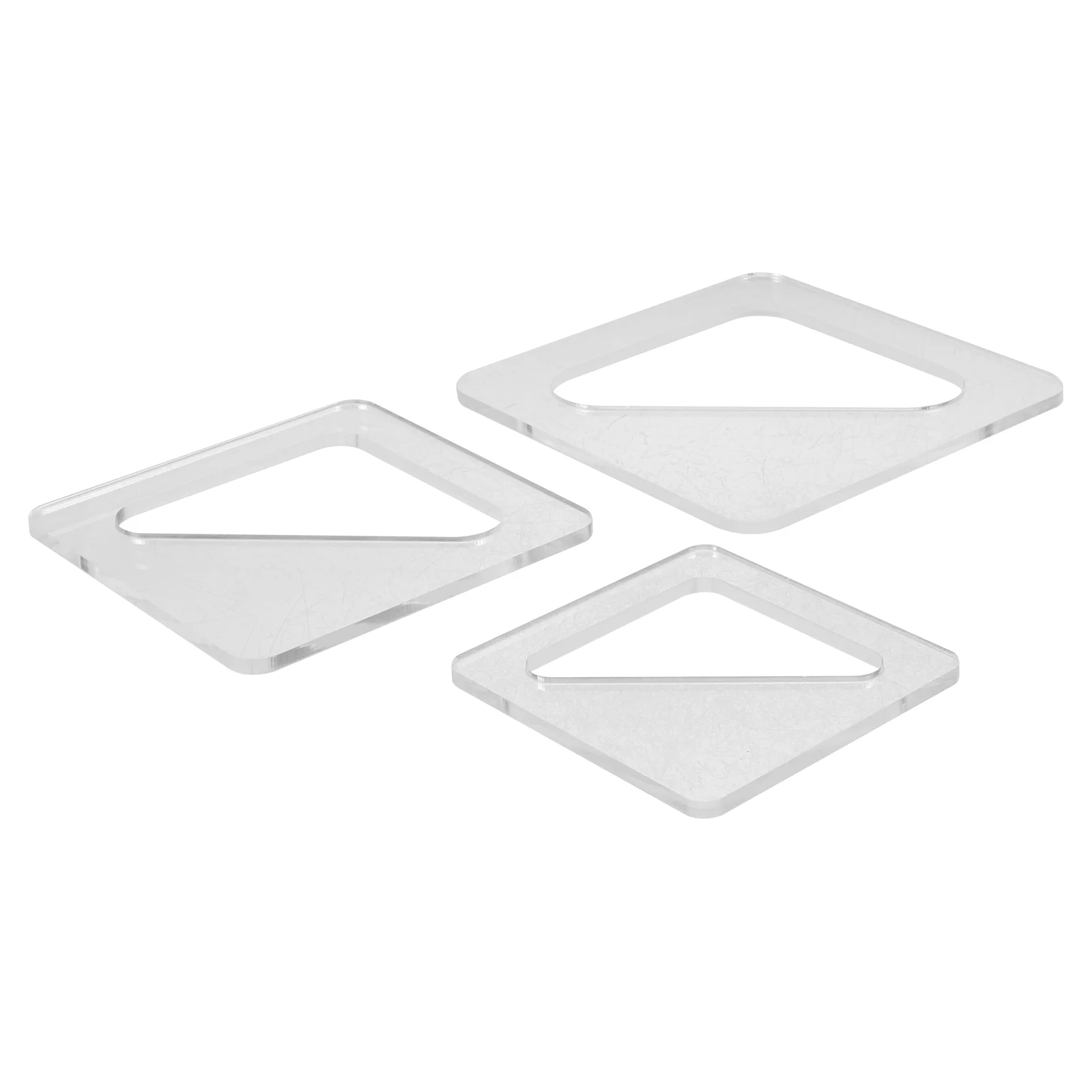 3 Pcs Cutting Board Handle Template Tools Clear Stencils for Charcuterie Chopping Tracing Acrylic