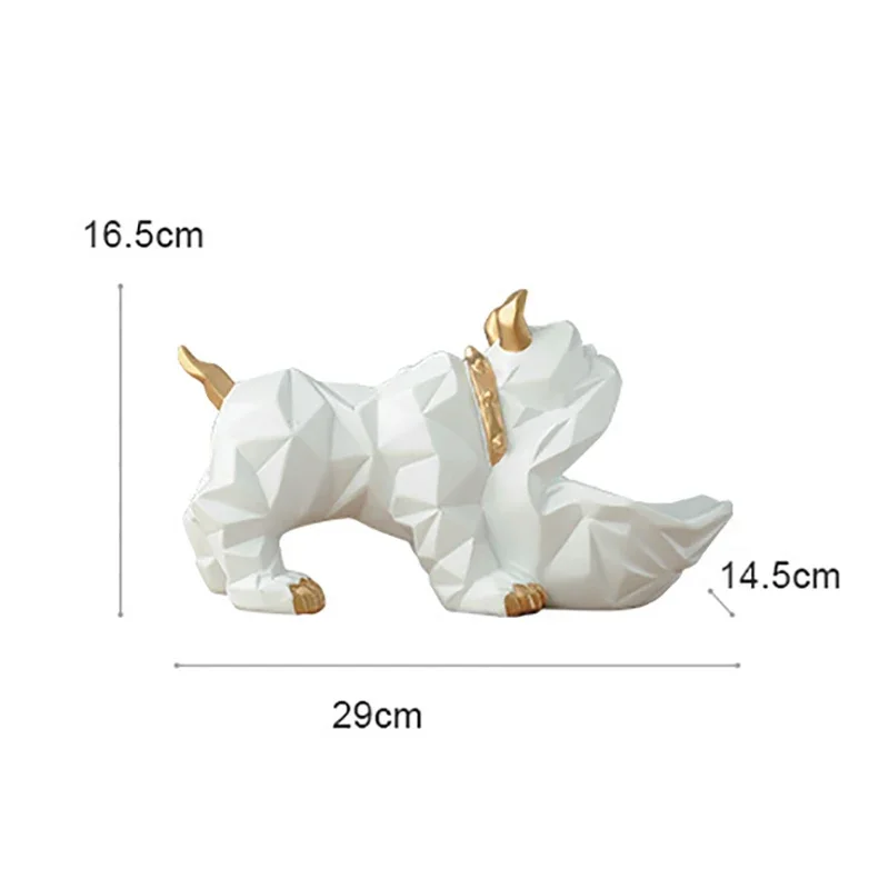 Resin Geometric Shape Storage Abstract Big Mouth Ornaments Model Decoration view 6
