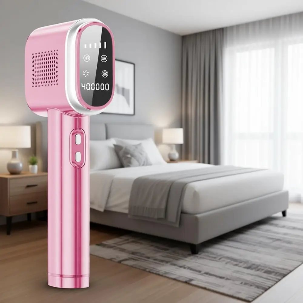 

Лазерный аппарат для удаления волос IPL, технология охлаждения PainCooling - 400 000 вспышек, 5 уровней интенсивности, датчик кожи и двойные режимы, для лица и тела