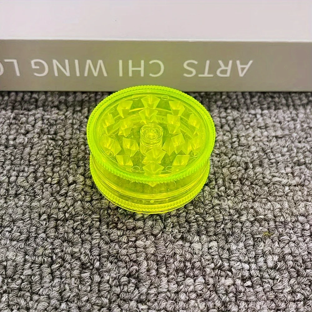 1.6 بوصة البلاستيك عشب طاحونة مطحنة 3-طبقات كسارة الملح دليل التوابل هاون مدقة التبغ الخام العشب طاحونة التدخين الملحقات #5