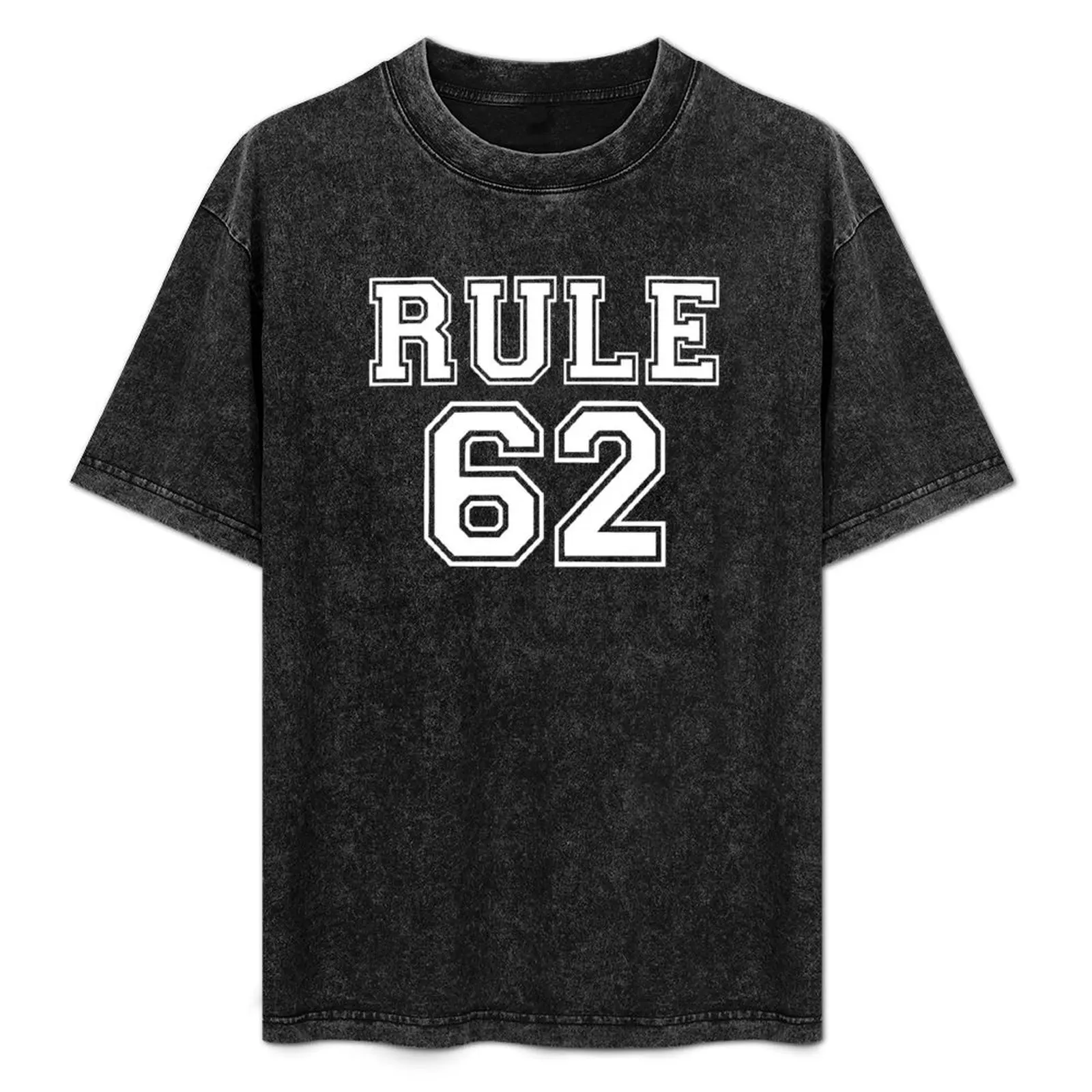 

Футболка RULE 62, модная футболка с буквенным принтом