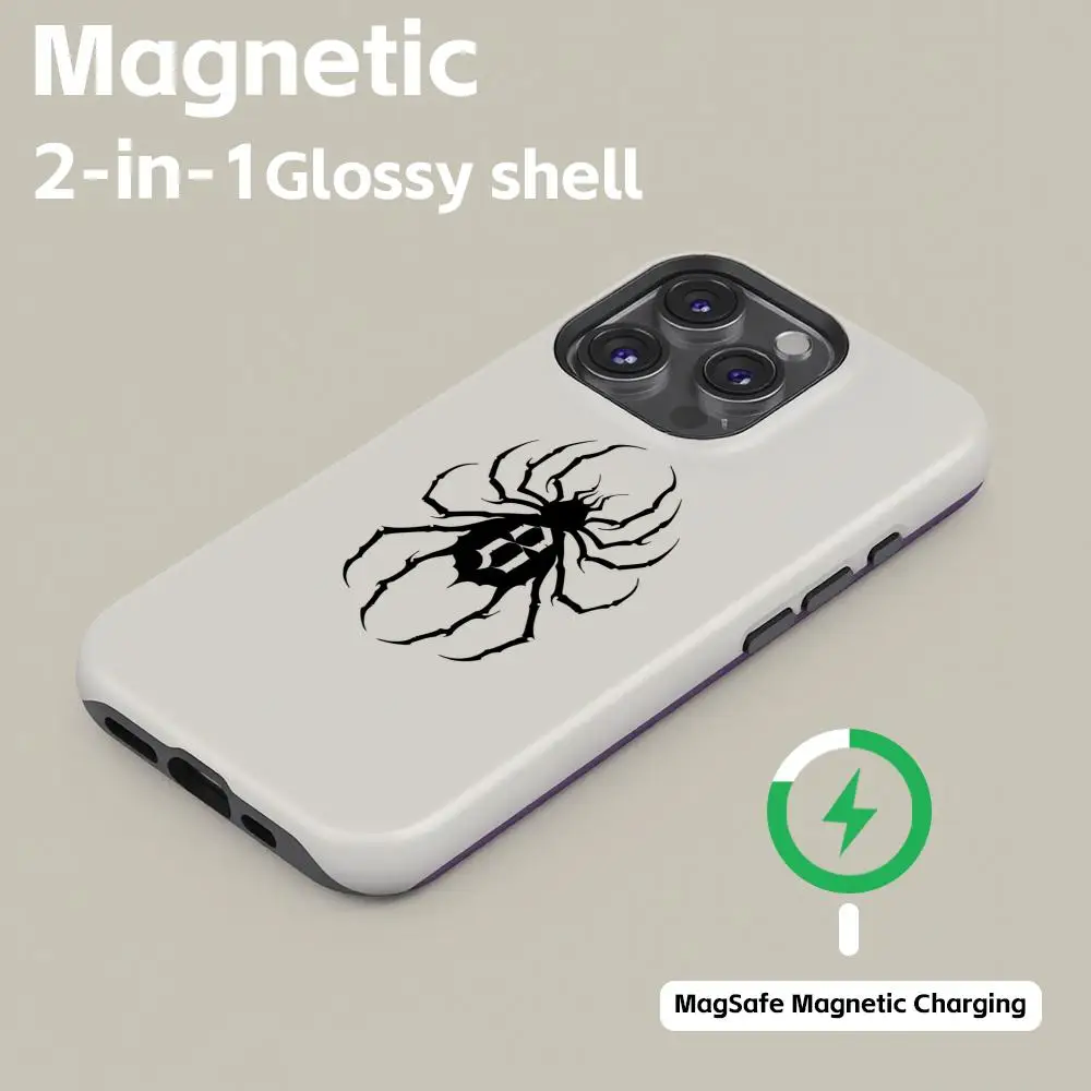 Spider Gothic style design Phone Case Magnetic 2-in-1 Glossy shell For iPhone17 16e 16 15 14 13 12 11Pro Max Plus mini view 2