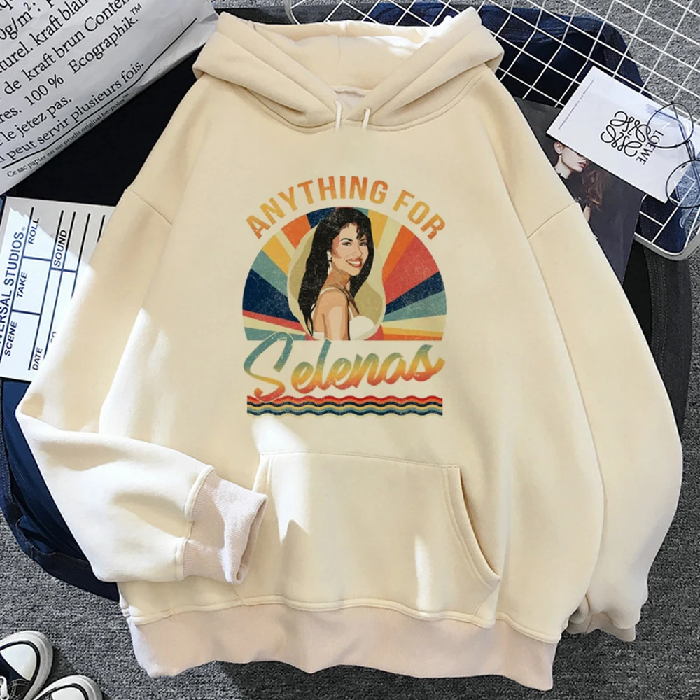 Selena Quintanilla hoodies women aesthetic graphic vintage long sleeve top sweater clothing female Fleece Hooded Shirt