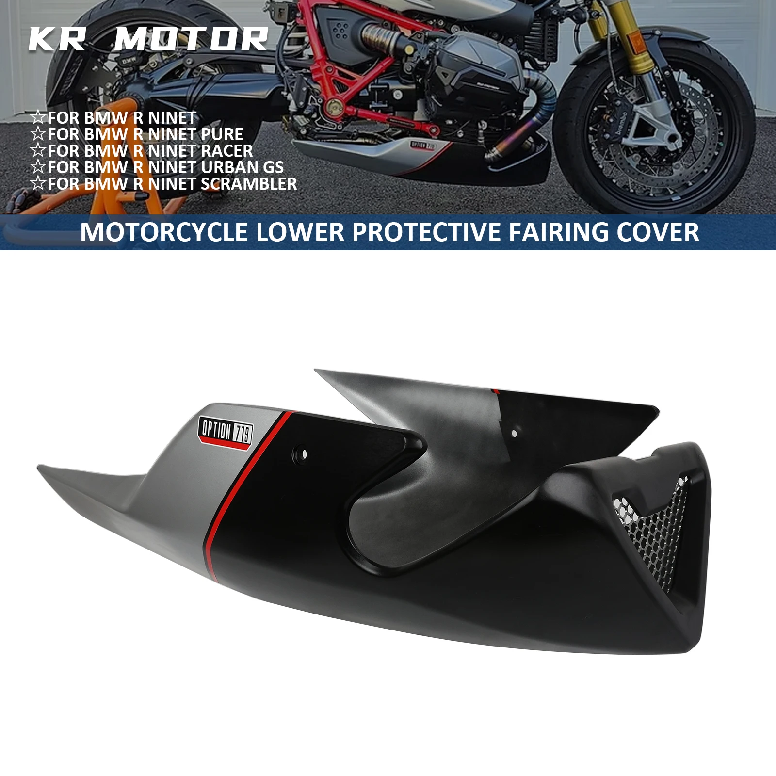 

Fits For BMW R Nine T R Nine T Pure Racer Urban GS Scrambler 2014-2023 Motorcycle Engine Crash Lower Protective Fairing Cover