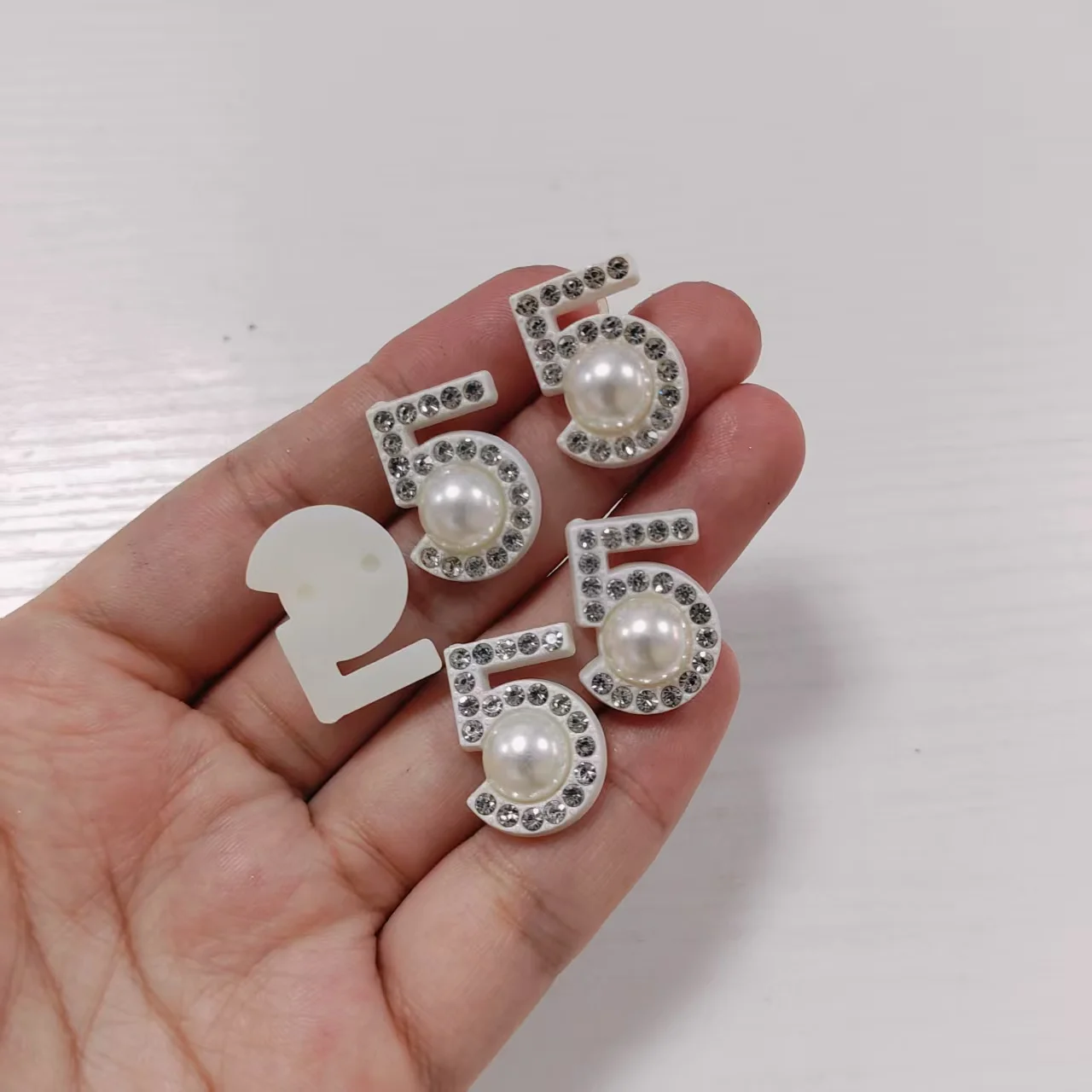 10個入り レジン製 ダイヤモンド ハート チャーム