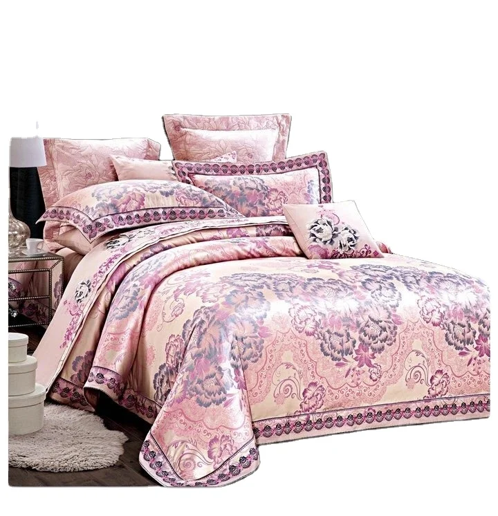 Luxury cotton duvet cover bed sheets  4-pieces kit  bedding set pillowcase  quilt covers jacquard designs