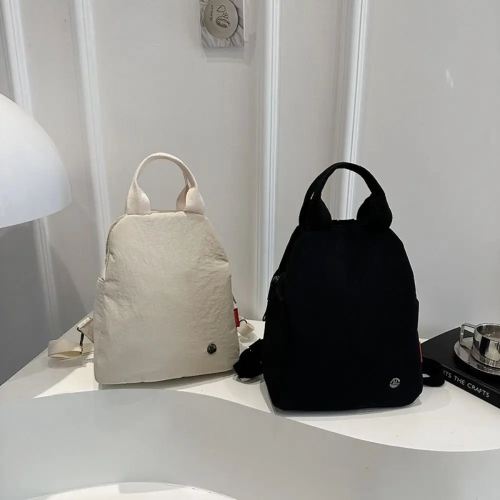 

Мини-маленький рюкзак, спортивный нейлоновый рюкзак, однотонный корейский стиль, однотонная сумка на плечо, сумка в стиле ретро, уличный рюкзак