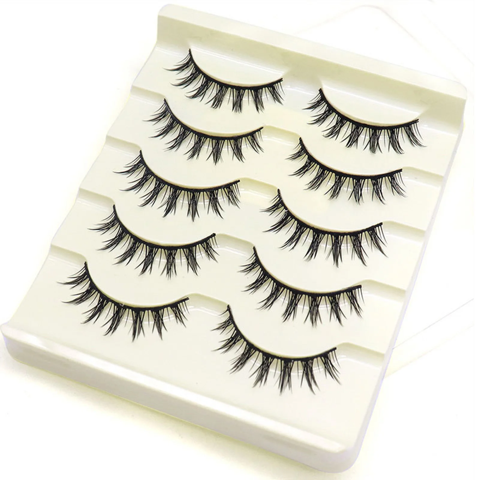 Natural Eyelashes full strip clusters lash Female Wispy Fake Eyelashes for Beauty Blogger Makeup Supplies