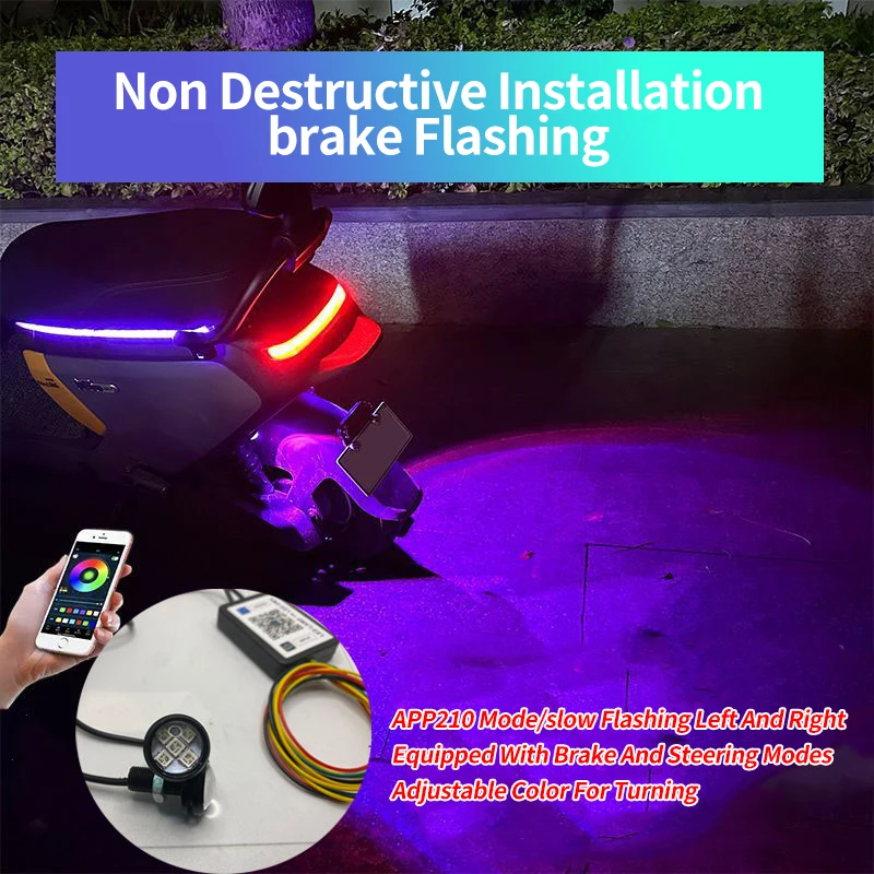 1/2/4 Wire RGB Remote Control LED Strobe Light for Car Auto Motorcycle Drone Scooter Anti-collision Warning Lamp Flash Indicator