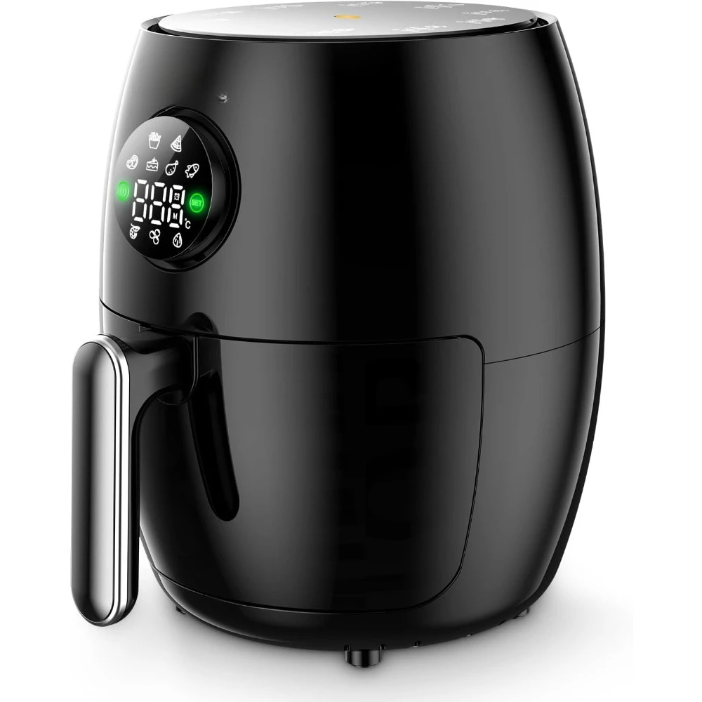 

Air Fryer, 2.1QT, Bake, Roast, Reheat, 98% Less Oil, Adjustable Temp Control W/ 60min Timer, 4-in-1 Small Mini Airfryer