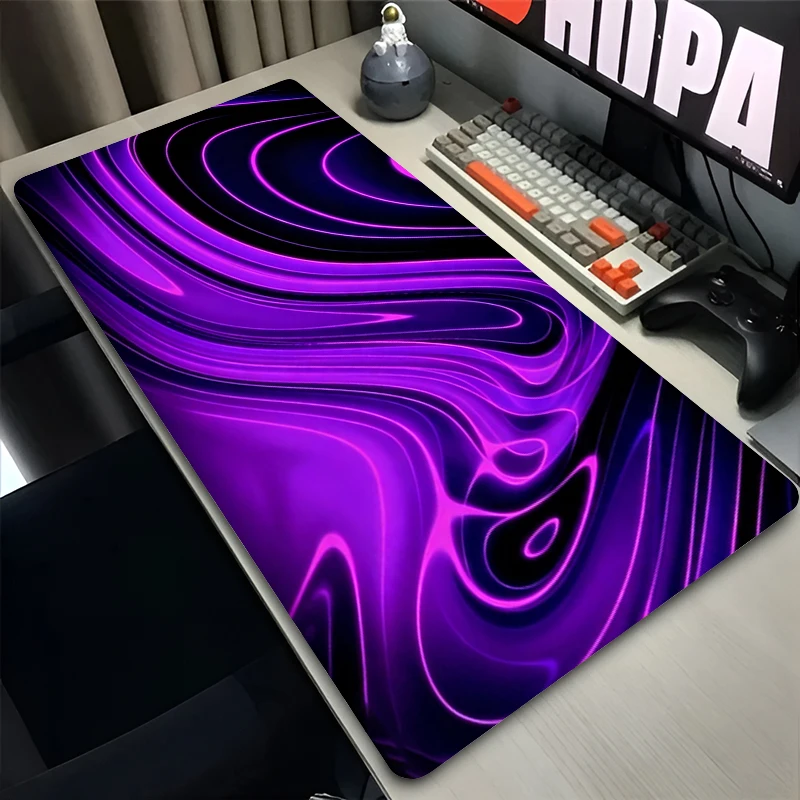 Large Mouse Pad Gamer Home Computer HD Mousepad Cool Keyboard Pad Anti Fray Gaming Carpet Purple