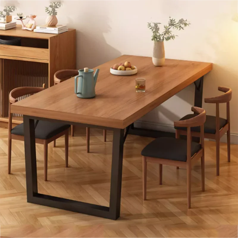 

Modern Party Dining Table Luxury Floor Style Rectangular Center Dining Table Living Room Design Mesas De Comedor Home Furniture