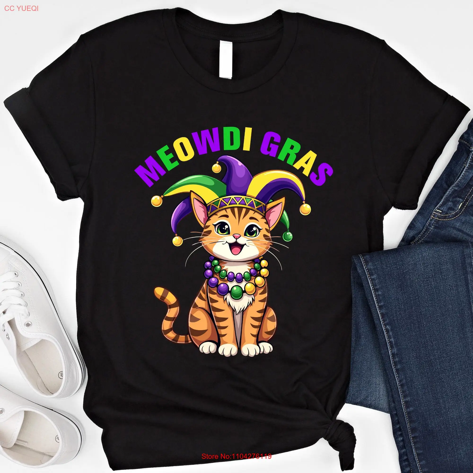 Meowdi Gras T Shirt…