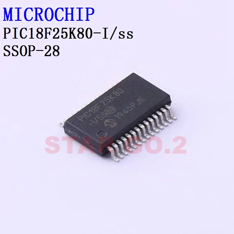 5PCSx PIC18F25K80-I/ss SSOP-28 MICROCHIP Microcontroller