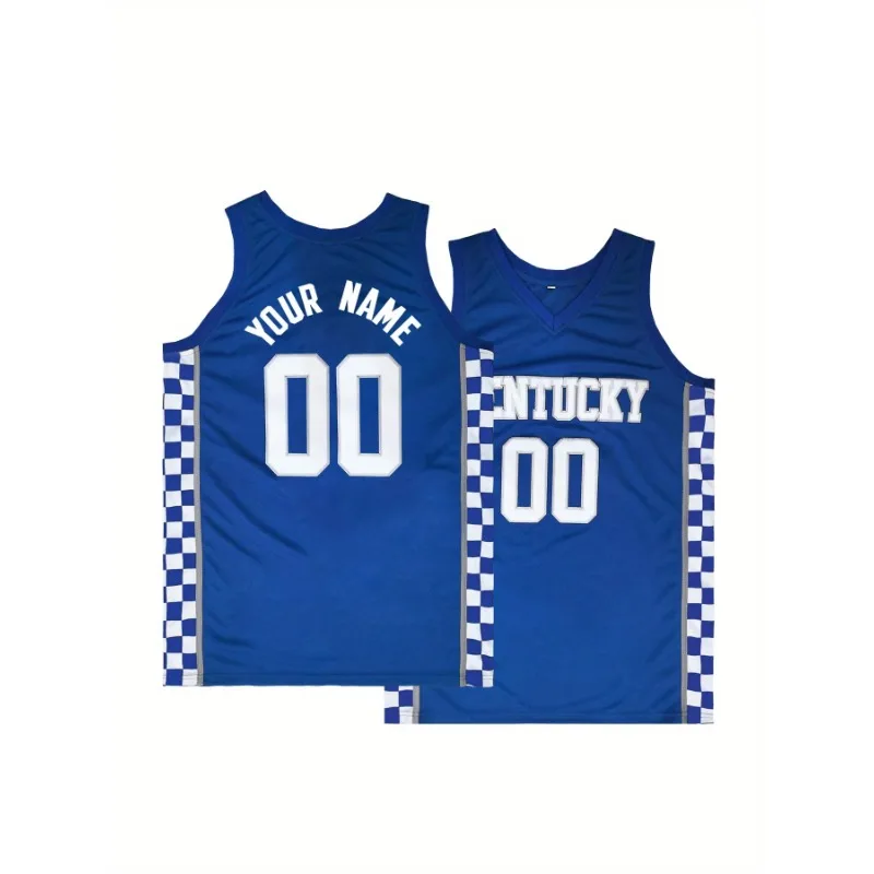 Customizable Men's Basketball Jersey - Breathable, Sleeveless with Embroidered Name & Number, Perfect for Training & Competition