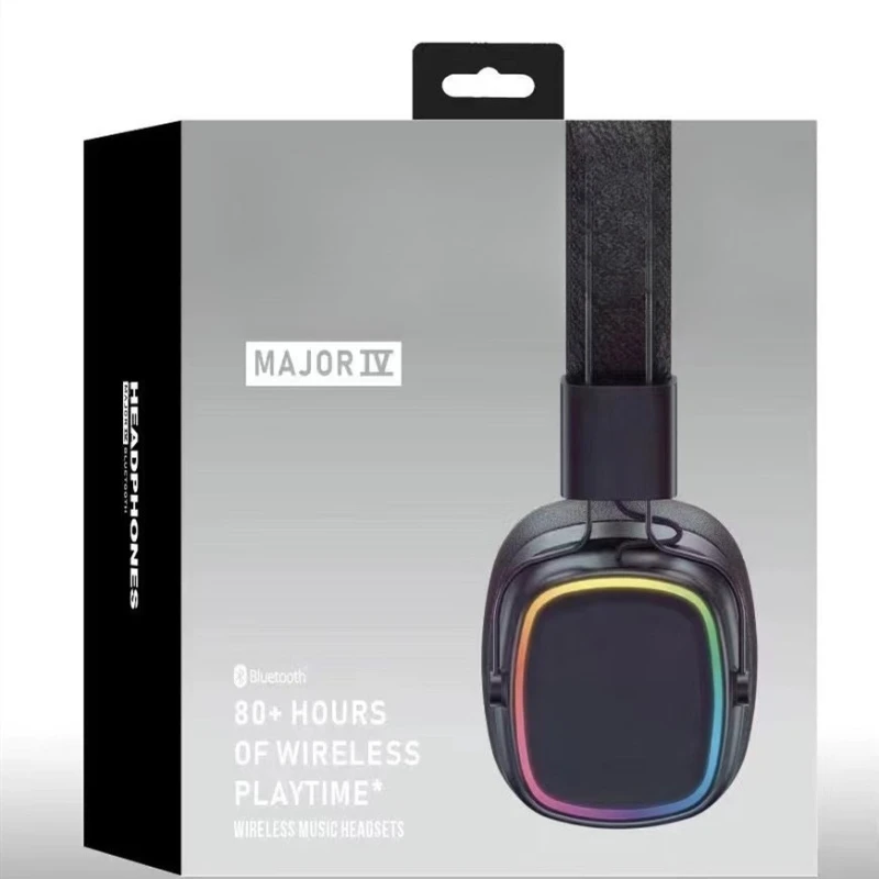 سماعات رأس لاسلكية جديدة من الجيل الرابع من MAJOR IX، وسماعات بلوتوث، وسماعات أذن للكمبيوتر، وميكروفون رياضي للجري