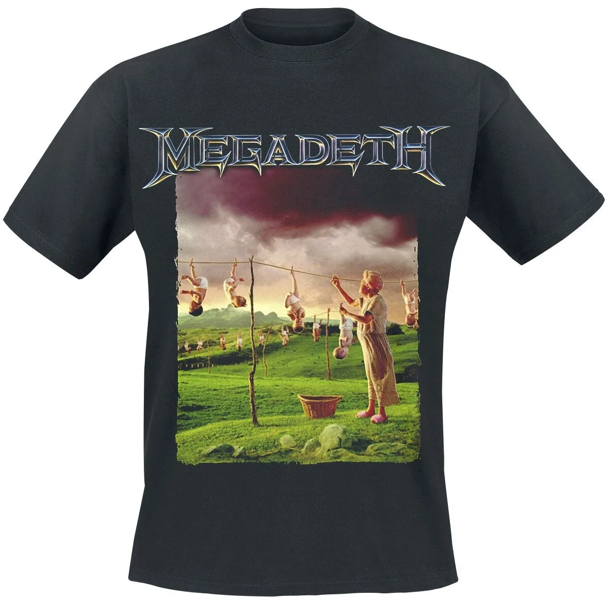 Megadeth Grim Reaper Art Print T-shirt Men Women Thrash Metal Band Dark Aesthetic Unisex Casual Short Sleeve Tee
