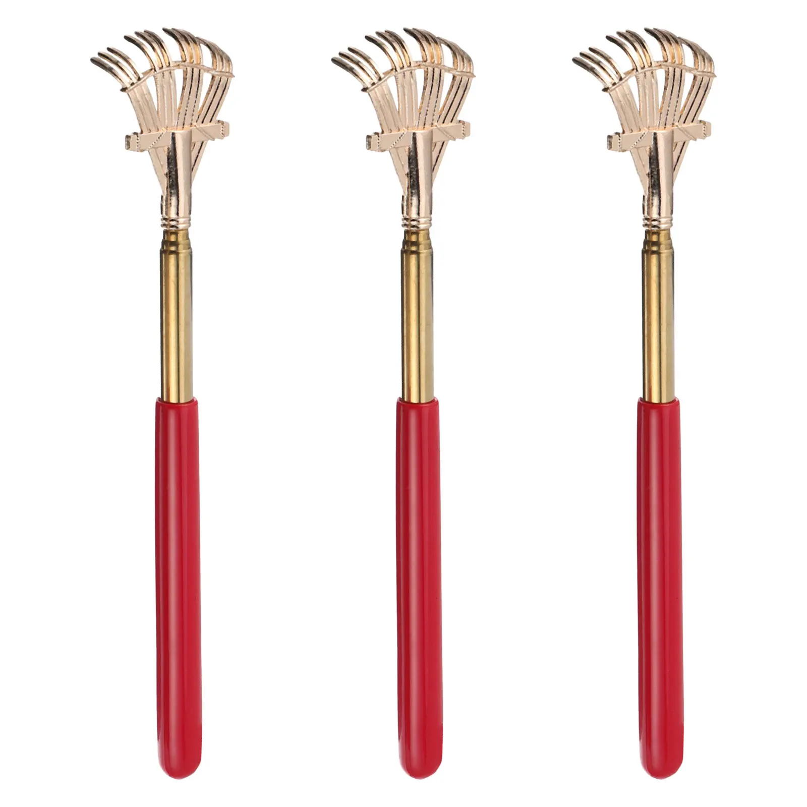 

3pcs Multifunctional Back Scratcher Claw Scratching Stick Telescoping Itch Relief Tool Head Foot Massager For All Ages