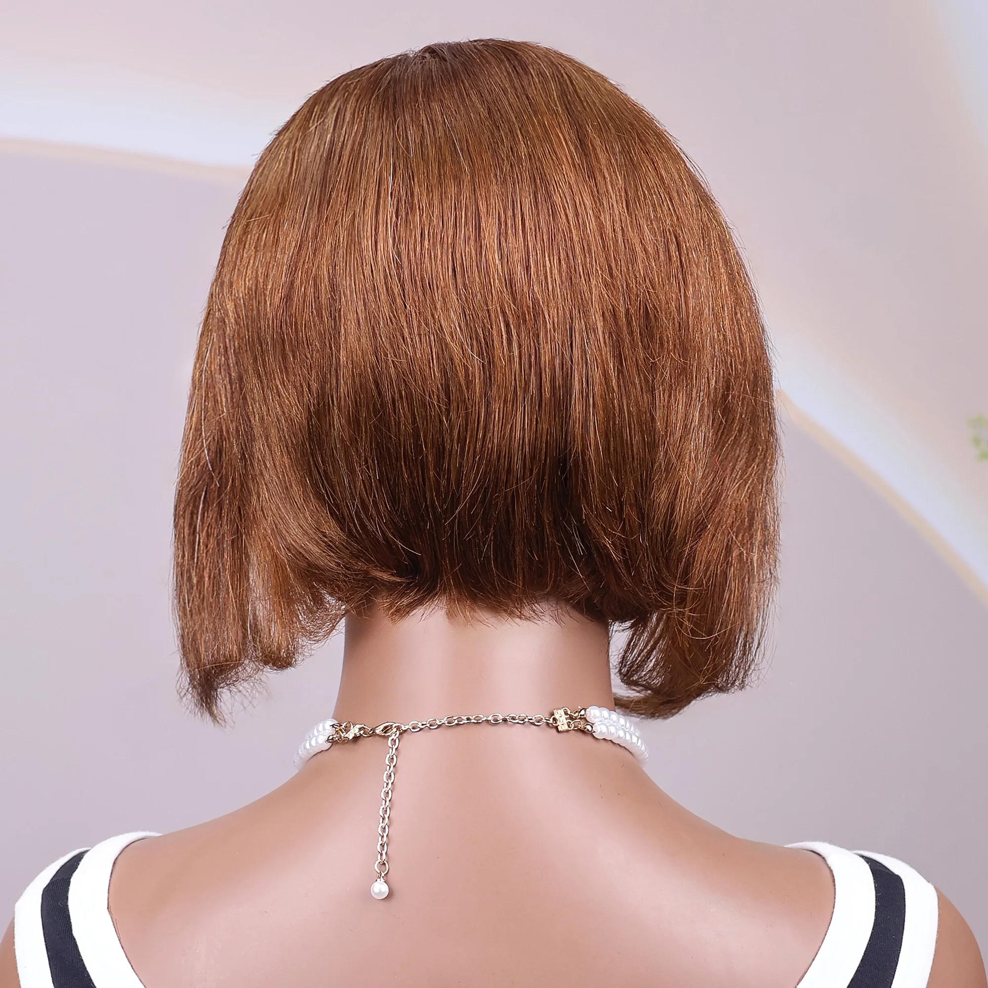 # 4 الشوكولاته براون عابث قطع الباروكات شعر الإنسان مستقيم 13x4 الدانتيل شعر مستعار أمامي قصير بوب شعر مستعار شعر الإنسان 99J بورجوندي # 27 شقراء عسلي