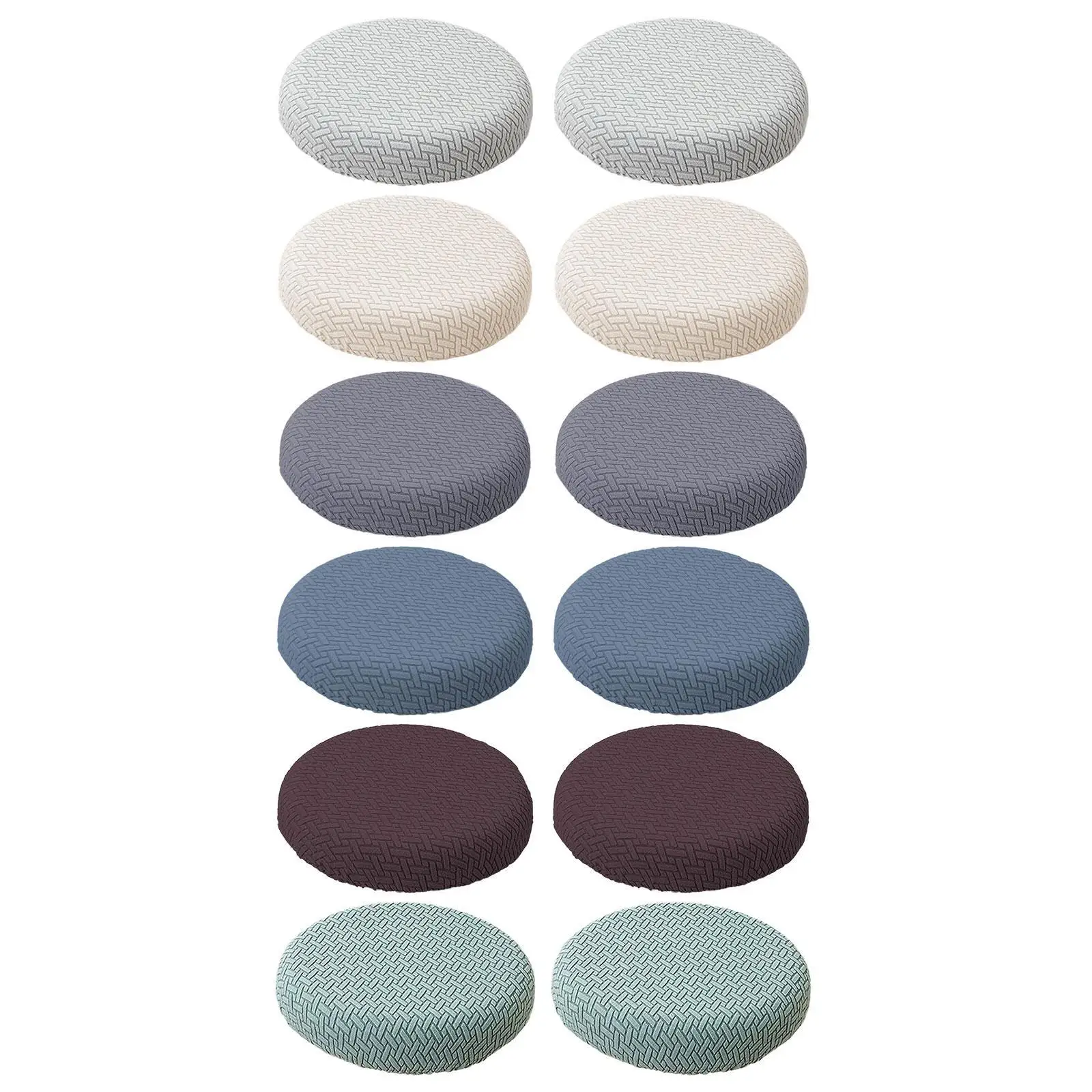 Round Bar Stool Seat Cover Elastic Stool Cushion for Home Dining Room Party