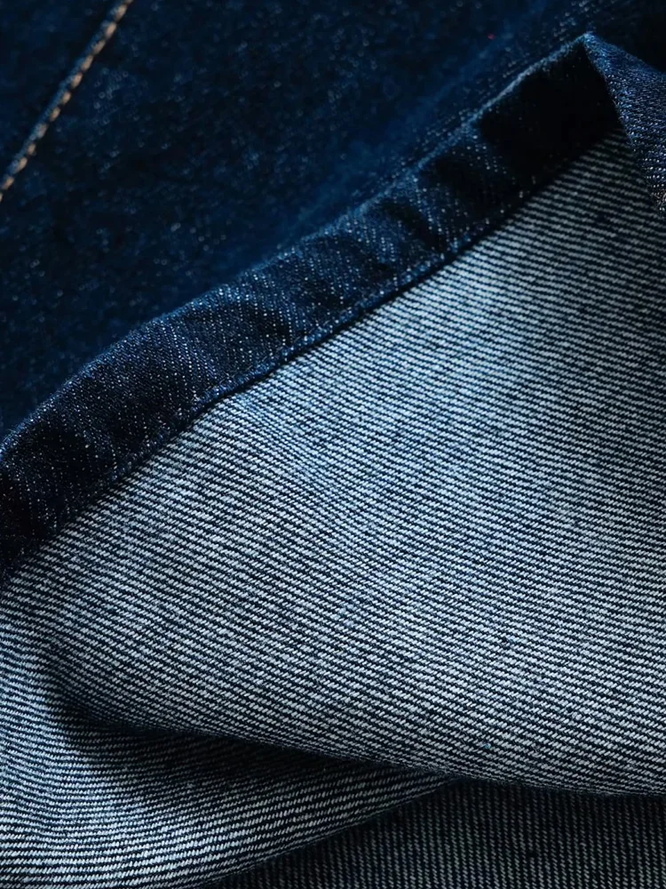 เดรสยีนส์แฟชั่นผู้หญิง คอเหลี่ยม สายกว้าง ชุดเดรสสั้น ชุดเดรสผู้หญิง