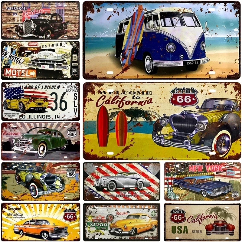 Vintage Vw Bus Tin … - image
