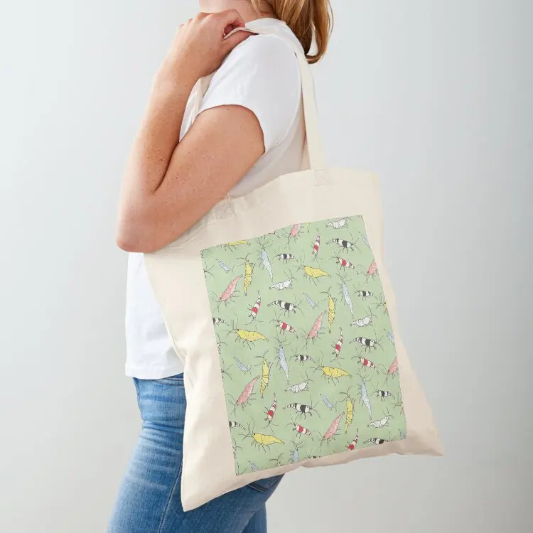 Aquarium Shrimp Pattern Tote Bag Beach bag Women's handbag custom canvas bag