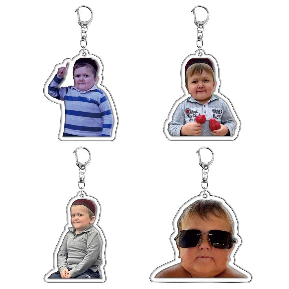 Hasbulla Magomedov Meme Acryl Sleutelhanger Schattige Mini Khabib Hasby Figuur Sleutelhanger Hanger Voor Dames Heren Accessoires Geschenken