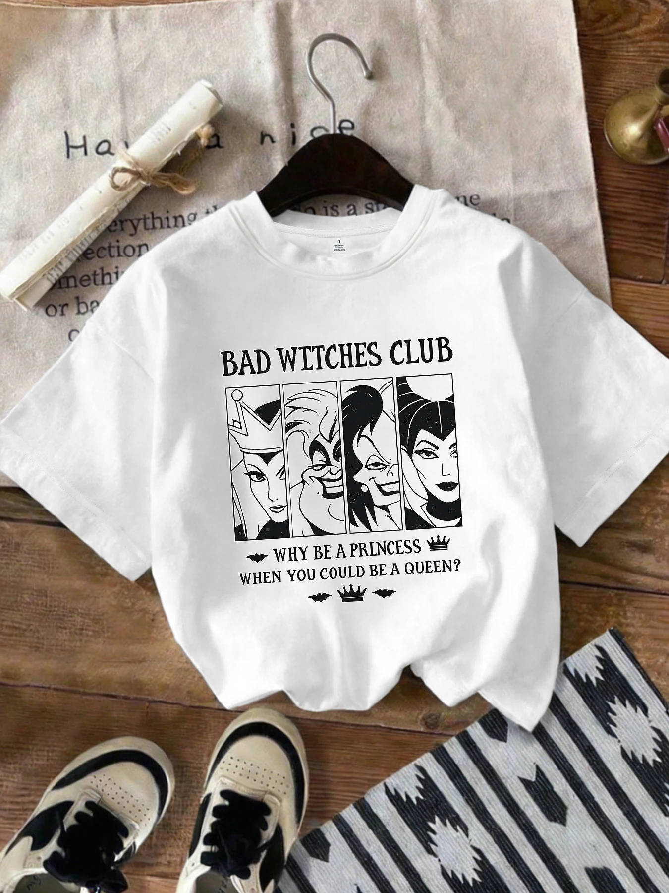 【ZXH110325】Creative printing women's round neck T-shirt summer casual short-sleeved shirt street fashion women's Joker