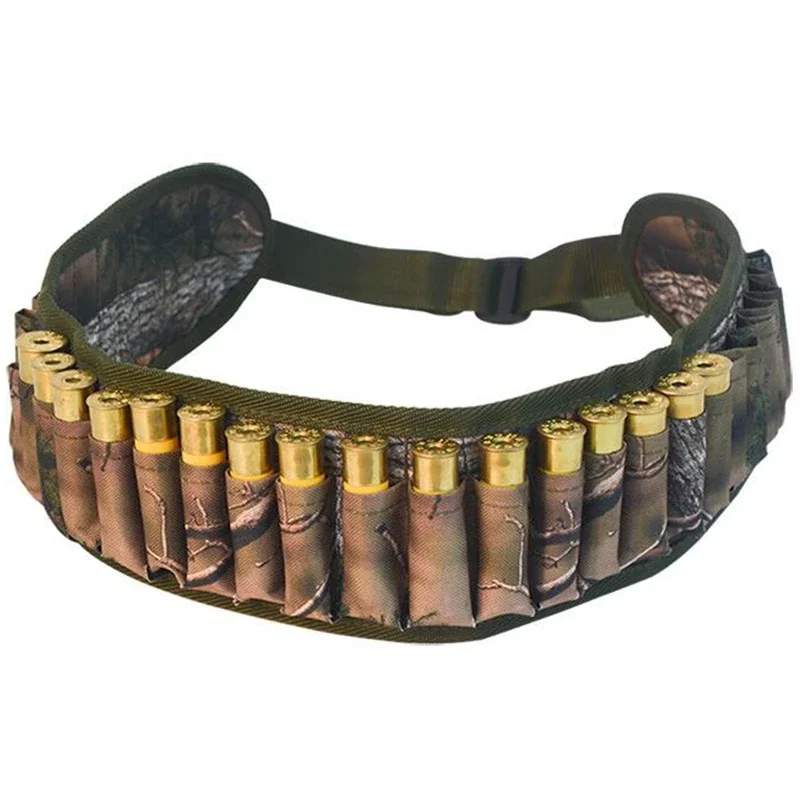 30 Rounds Tactical Shell Bandolier Belt 12/20 Gauge Ammo Holder Shotgun Bullet Belt Pouch Cartridge Waist Belt Bag for Hunting view 5
