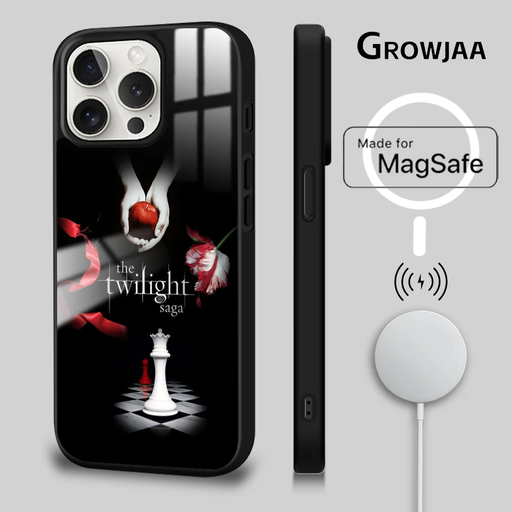 Twilight Saga Vampire TV Phone Case For iPhone 16 15 14 13 12 11 Pro Max Plus Mini Magsafe Mirror Wireless Magnetic Cover