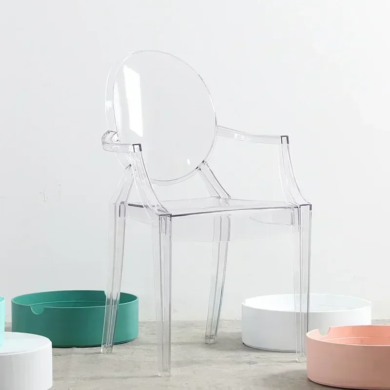 &Transparent Dining Acrylic Chair Custom Ghost Chair Devil Online Celebrity Household Plastic Stool Transparent Cosmetic Chair