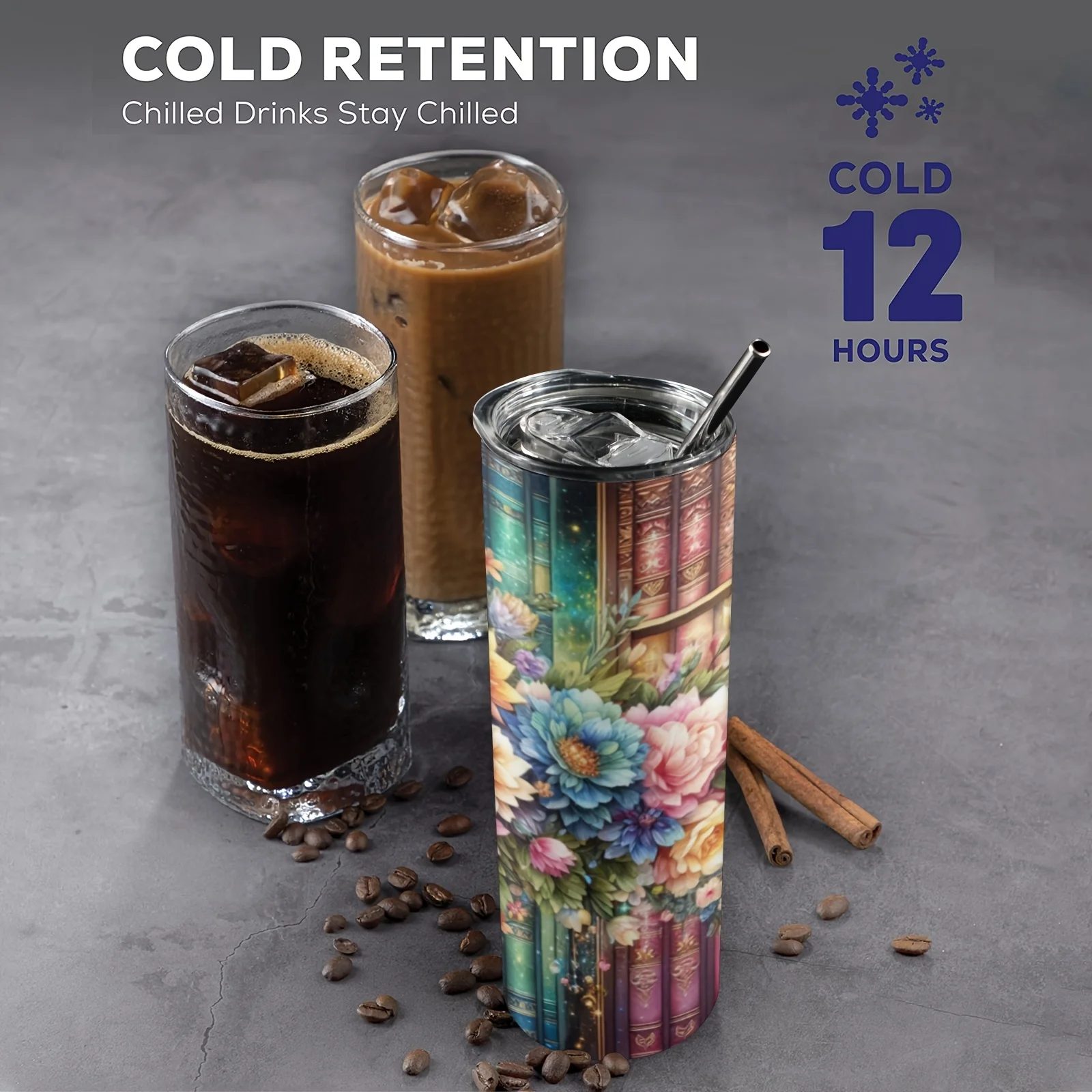 Gobelet Floral Books de 20 oz - Outdoor Adventure Books avis et prix