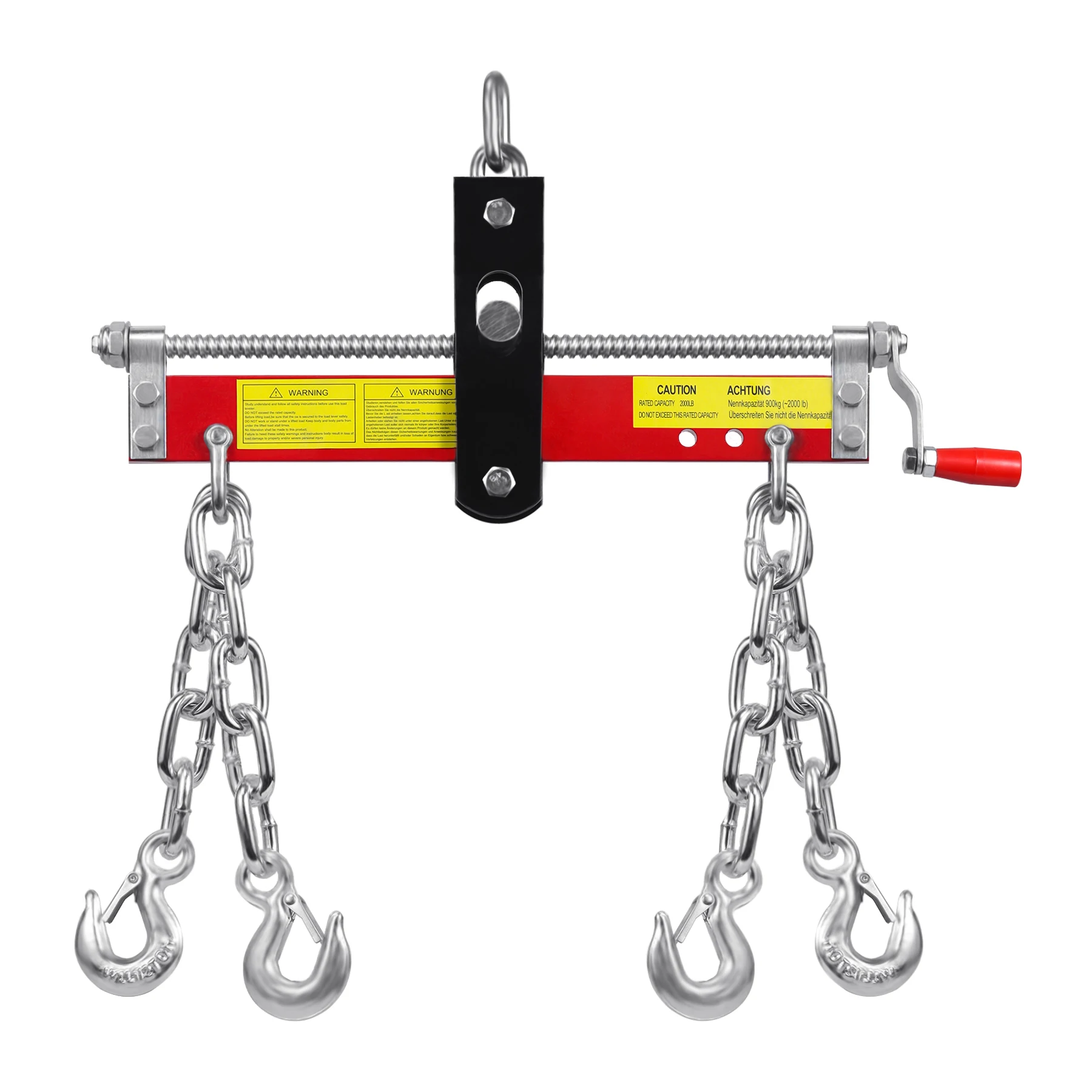 

Подъемник для двигателя 2000 фунтов, балансировочная рама для выравнивания двигателя с ручкой, гаражный красный подъемный кран для тяжелых условий эксплуатации