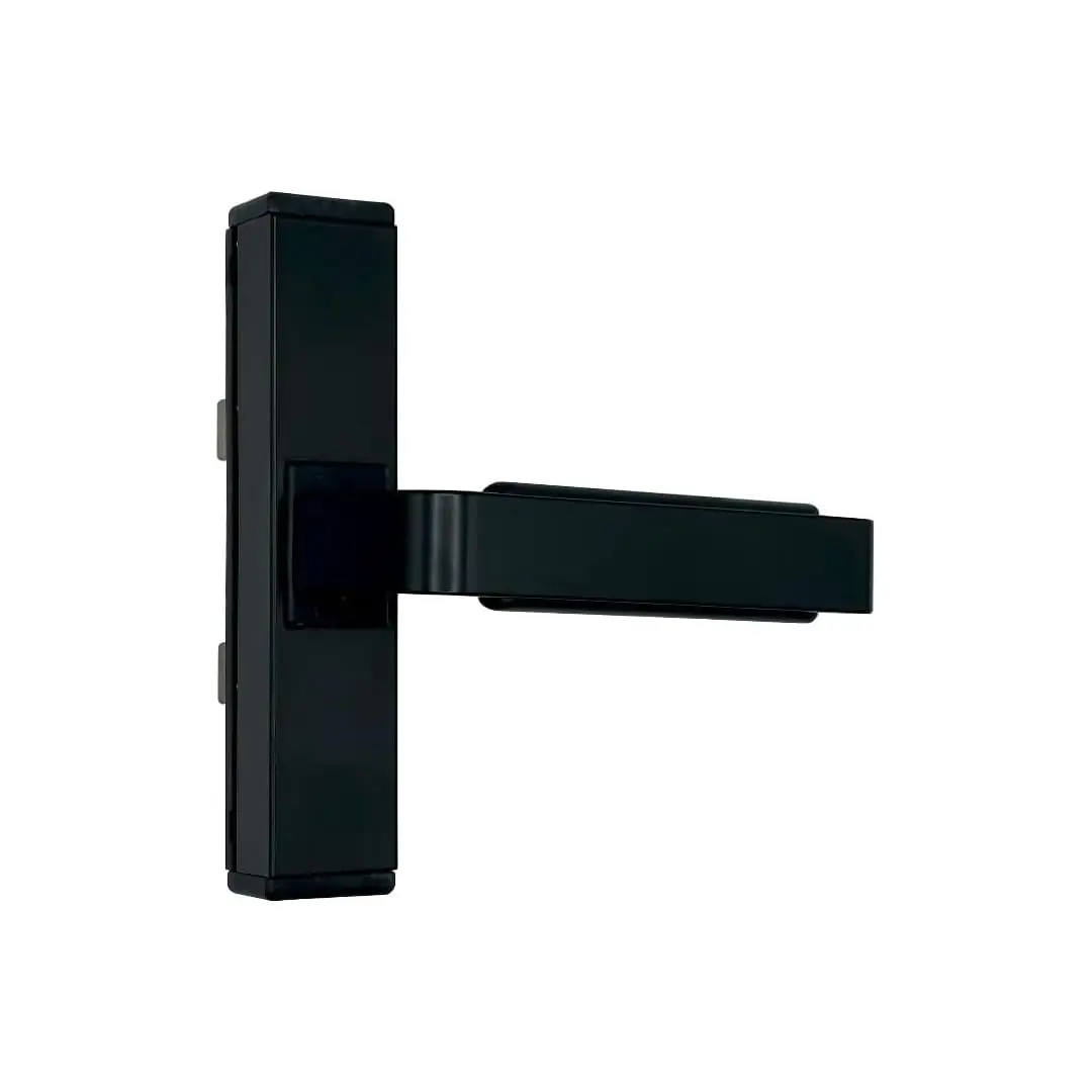 Manilla API-Cremonese para ventanas interiores de aluminio de los años 70, 80 y 90, apertura exterior e interior (Negro)