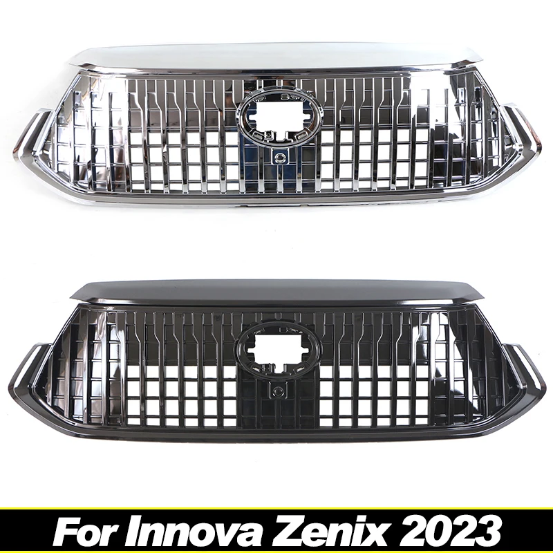 Grill front bumper grille modification accessories decoration Racing grill with LED lights For INNOVA ZENIX 2023