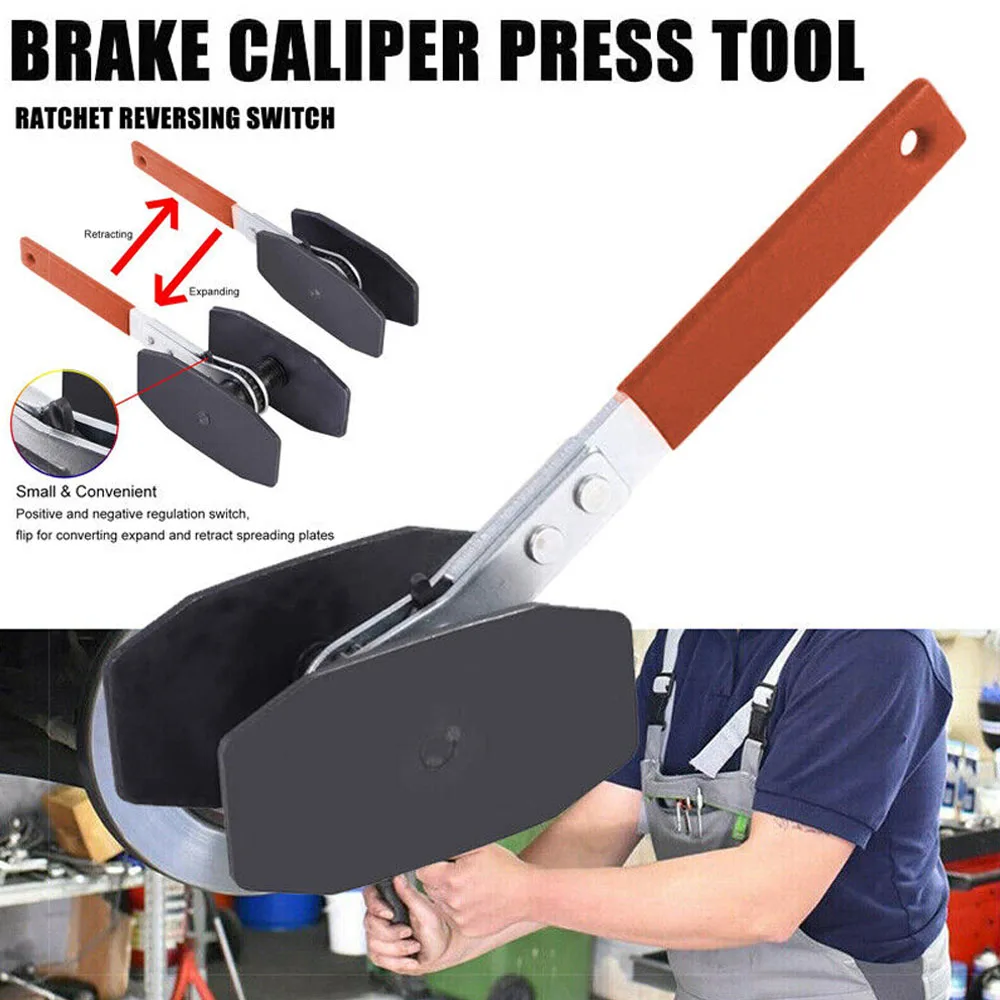 Car Ratchet Brake Caliper Press Compression Tool Swing Ratchet Expander Wrench Press Twin Quad Separator Pad Disc Repair Kits