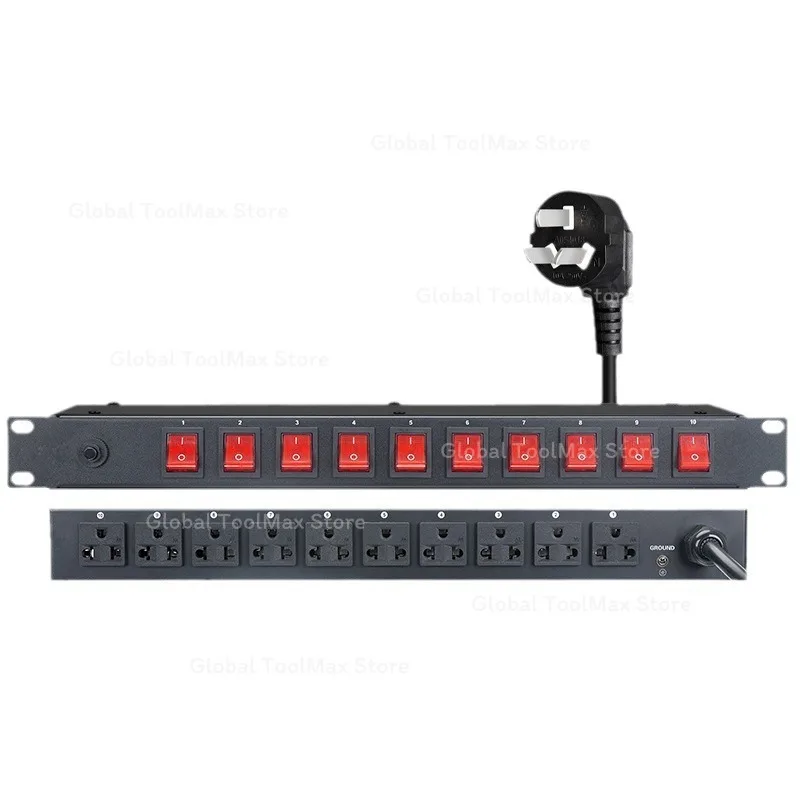 10 Channel Power Sequence Controller Socket For Power Amplifier Stage Audio Equipment Power Supply Management