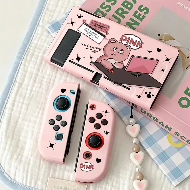 Split Protective Cover Anti-Scratch Shell Protector for Nintendo Switch NS Game Console TPU Split Protective Case