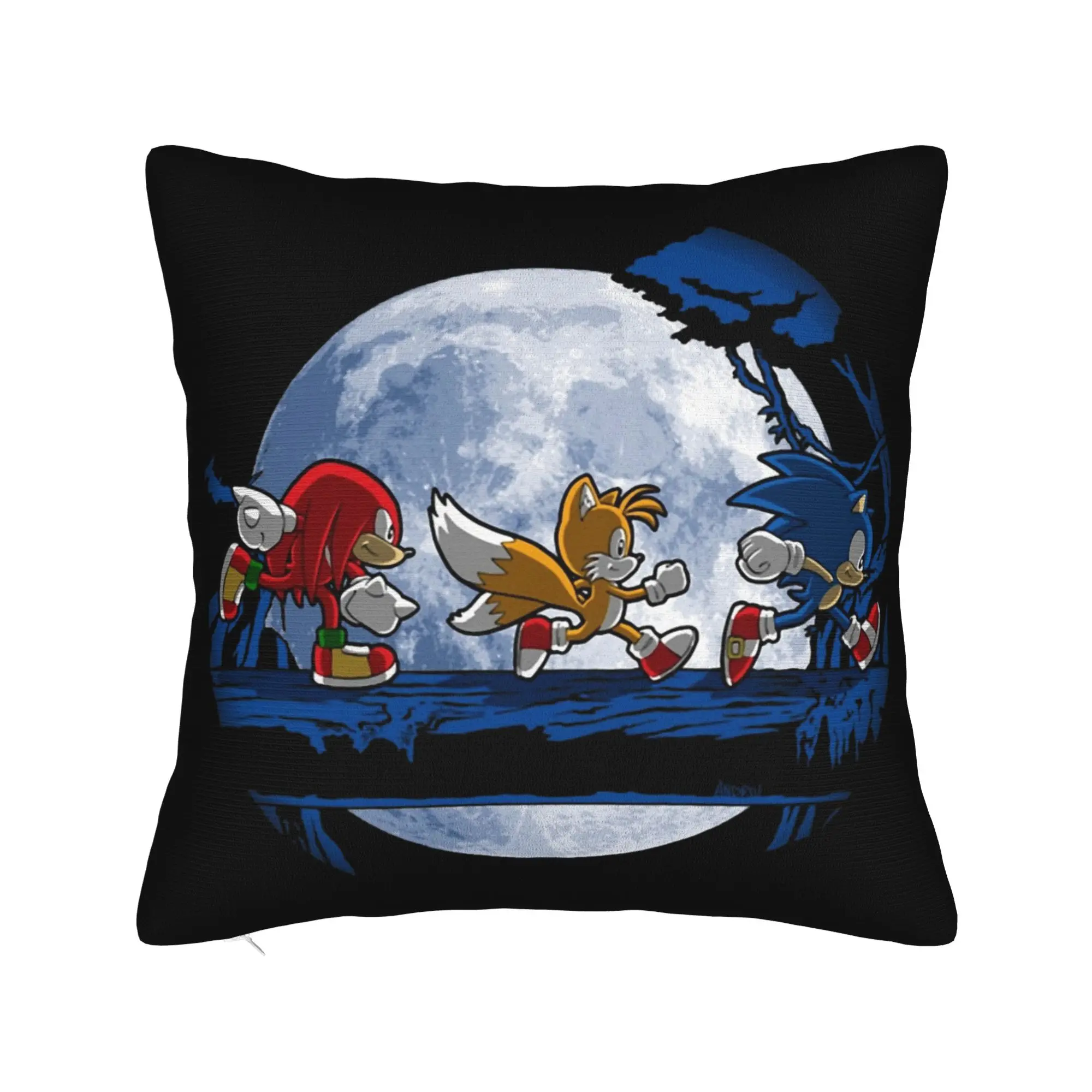 Shadow The Hedgehogs Pillowcase Double-sided Printing Cushion Cover Decor Cartoon Pillow Case Cover Home Zipper