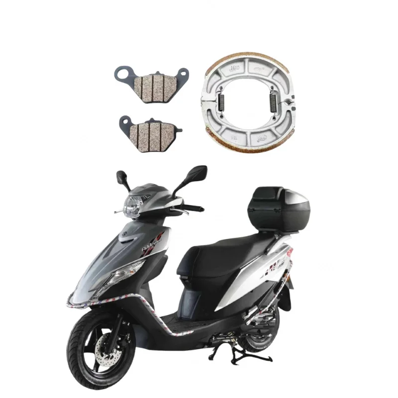 

For Suzuki UU125 UY125 UU UY 125 Motorcycle Accessories Front Rear Brake Pads Shoe Set Kit Scooter Spare Parts