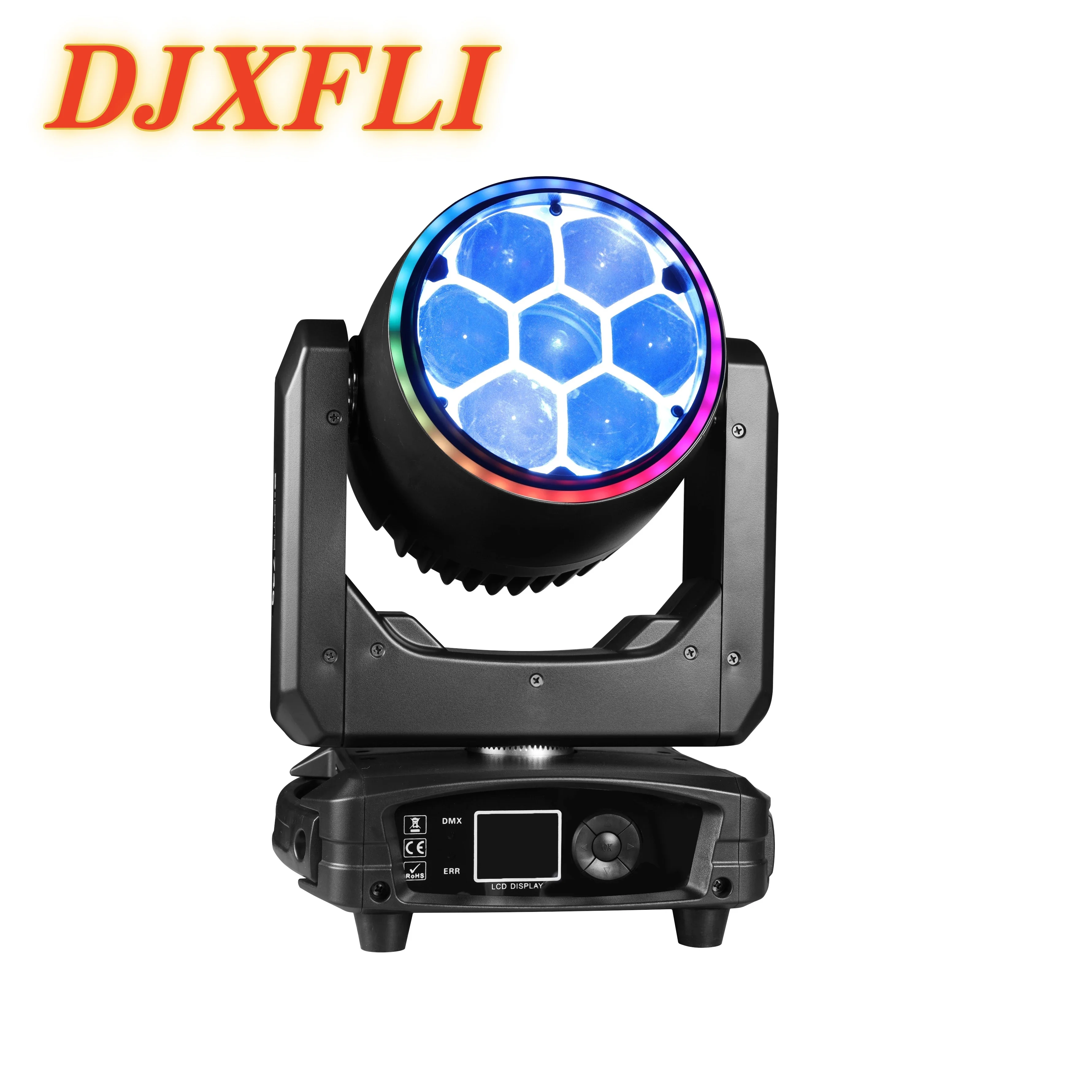 

7X40W RGBW Bee Eye Moving Head Light High Brightness Stage Lighting for Disco DJ Events And Performances DMX-512