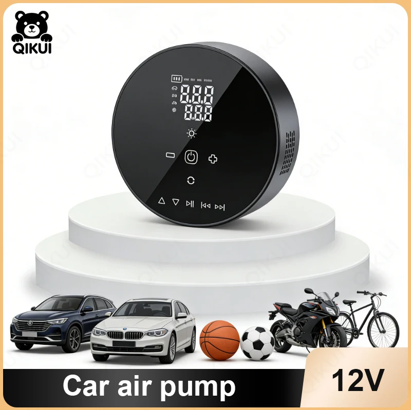 

Portable Car Air Compressor for Tire Inflation Emergency Power Supply Jump Starter for Vehicles 12V DC Portable Air Pump with