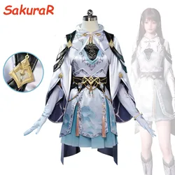 Love And Deep Space Game Cosplay Woman Character Leading Lady Costume Wig Black Disguise Comic-Con Festivals Fancy Role Play Set