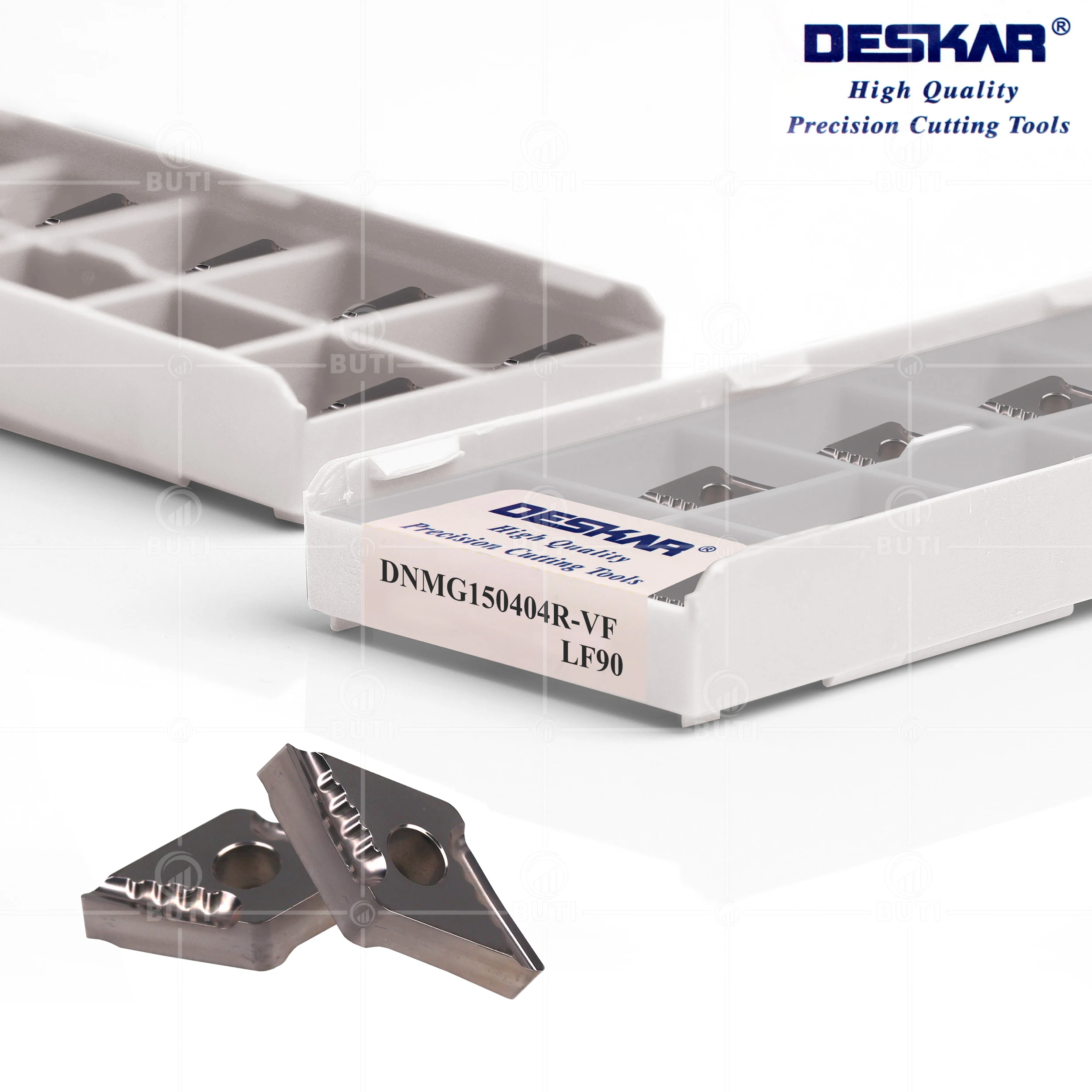 Imagem -02 - Deskar-cnc Cortador de Torno Lâmina Interna de Carboneto Cermet 100 Original Dnmg150404 08-mt Dnmg150408 04r L-vf Dnmg150404 08r L-s Lf90