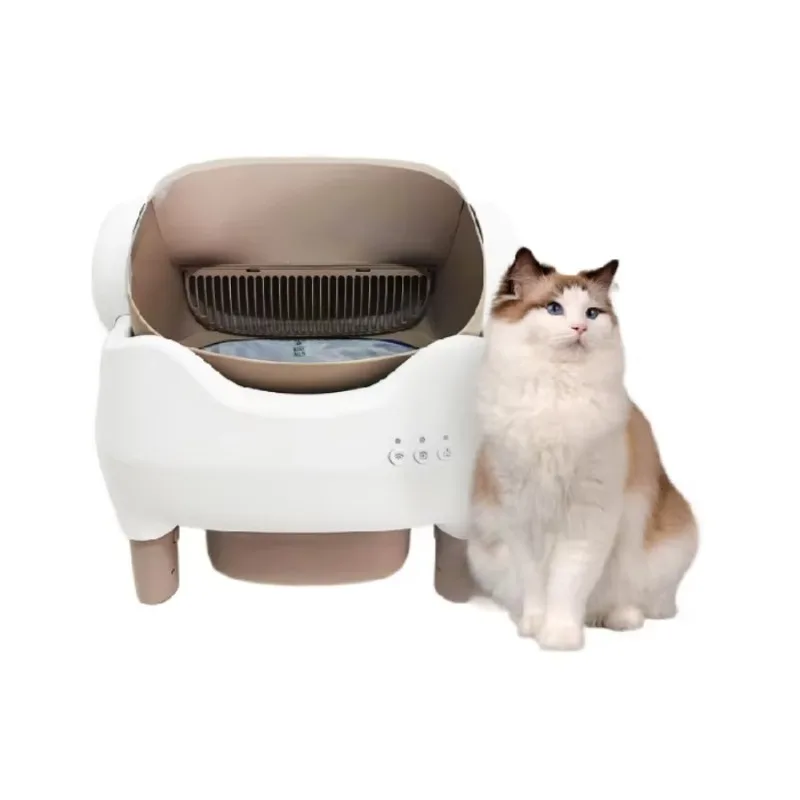 

STLF Wholesale Open Intelligent Fully Automatic Cat LitterS Box Cat Toilet Free Your Hands Electric Poop Scooper Smart Cat Litte