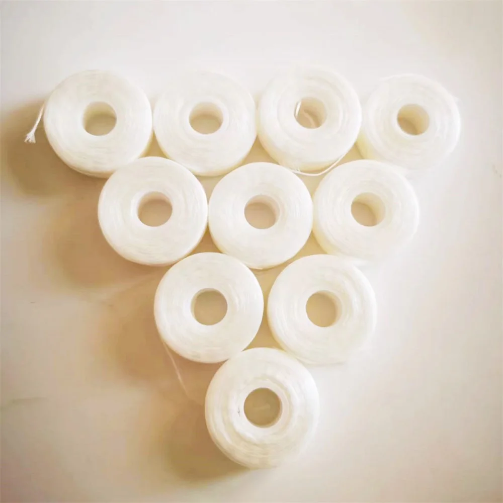 10 Rolls Tanden Bleken Mondhygiëne Tanden Reinigen Tandzijde Spool Wax Mint Tandenstoker Flosser Tanden Bleken 50 m